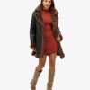 High Neck Long Sleeve Jersey Mini Dress