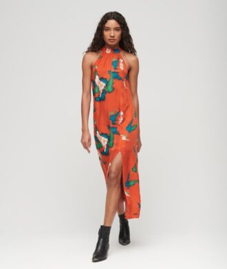 High Neck Maxi Dress