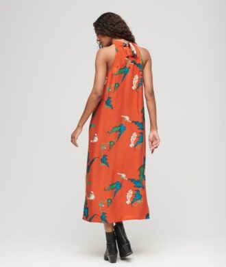 High Neck Maxi Dress