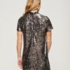High Neck Sequin T-Shirt Dress High Neck Sequin T-Shirt Dress