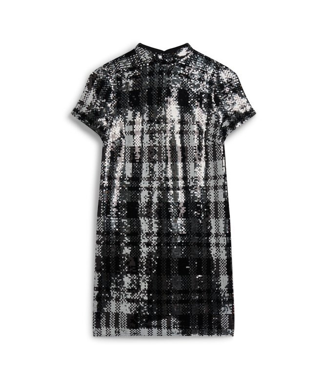 High Neck Sequin T-Shirt Dress High Neck Sequin T-Shirt Dress
