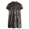 High Neck Sequin T-Shirt Dress High Neck Sequin T-Shirt Dress