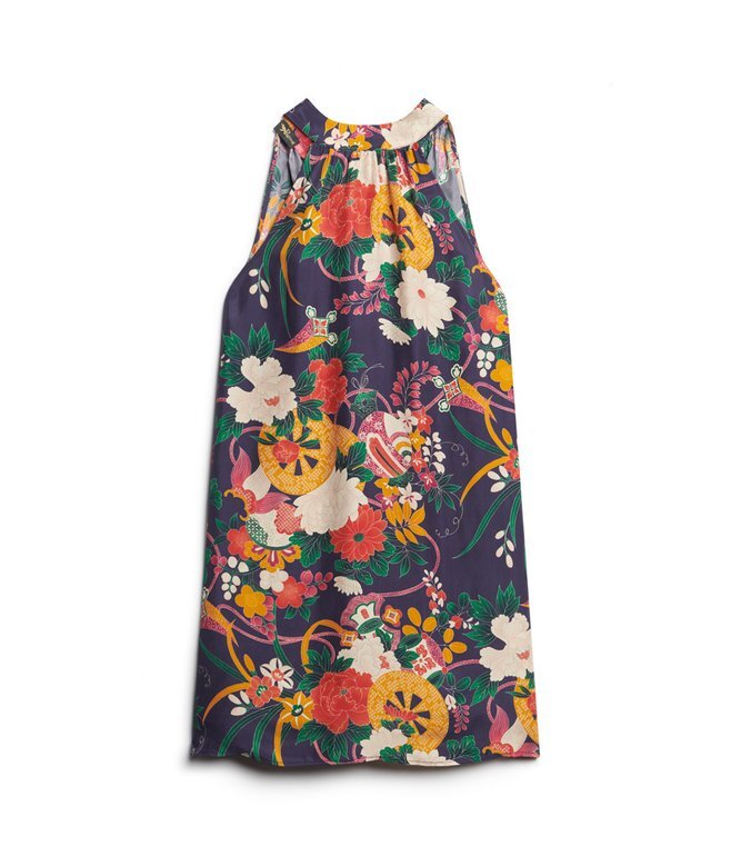 High Neck Sleeveless Mini Dress High Neck Sleeveless Mini Dress