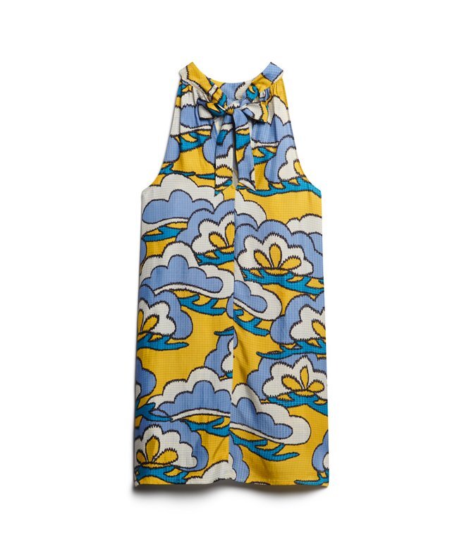 High Neck Sleeveless Mini Dress High Neck Sleeveless Mini Dress