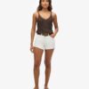 High Rise Denim Shorts