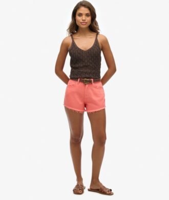 High Rise Denim Shorts