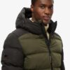 Hood Colour Block Sport Puffer