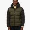 Hood Colour Block Sport Puffer
