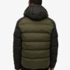 Hood Colour Block Sport Puffer
