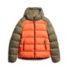 Hood Colour Block Sport Puffer