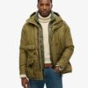 Hooded Cotton Lined Deck Jacket