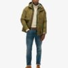 Hooded Cotton Lined Deck Jacket