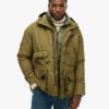 Hooded Cotton Lined Deck Jacket