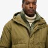 Hooded Cotton Lined Deck Jacket
