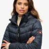Hooded Fuji Quilted Padded Jacket