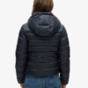 Hooded Fuji Quilted Padded Jacket