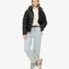 Hooded Fuji Quilted Padded Jacket