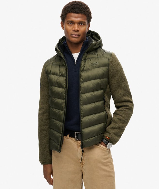 Hooded Knit Storm Hybrid Jacket Hooded Knit Storm Hybrid Jacket