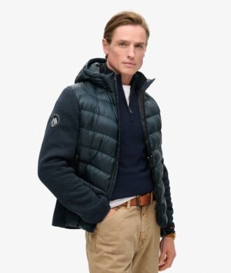 Hooded Knit Storm Hybrid Jacket
