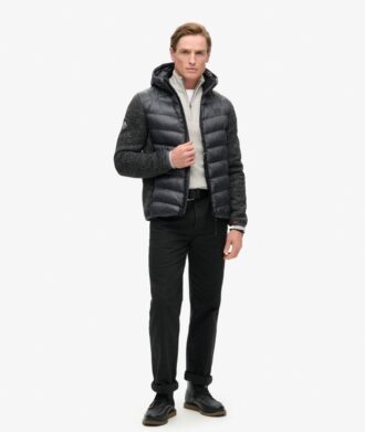 Hooded Knit Storm Hybrid Jacket