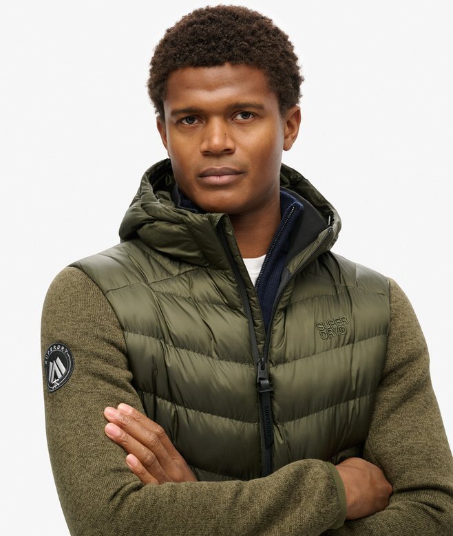 Hooded Knit Storm Hybrid Jacket Hooded Knit Storm Hybrid Jacket