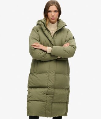 hooded longline puffer coat 1 4 330x391 - Hooded Longline Puffer Coat
