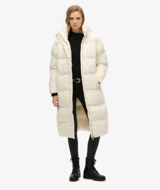 hooded longline puffer coat 2 3 330x391 - Hooded Longline Puffer Coat