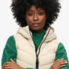 Hooded Microfibre Padded Gilet