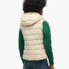 Hooded Microfibre Padded Gilet