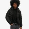 Hooded Microfibre Padded Jacket
