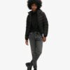 Hooded Microfibre Padded Jacket