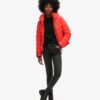 Hooded Microfibre Padded Jacket