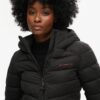 Hooded Microfibre Padded Jacket