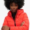 Hooded Microfibre Padded Jacket