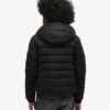 Hooded Microfibre Padded Jacket
