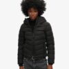 Hooded Microfibre Padded Jacket