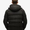 Hooded Microfibre Sports Puffer Jacket