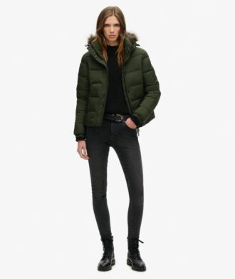 Hooded Mid Layer Short Jacket