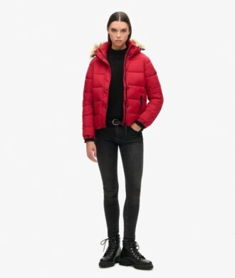 Hooded Mid Layer Short Jacket