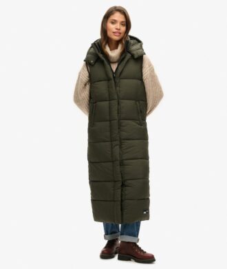 Hooded Ripstop Longline Gilet