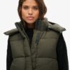 Hooded Ripstop Longline Gilet
