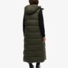 Hooded Ripstop Longline Gilet