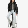 Hooded Sports Puffer Bomber Jacket