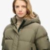 Hooded Sports Puffer Bomber Jacket