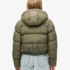 Hooded Sports Puffer Bomber Jacket