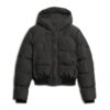 Hooded Sports Puffer Bomber Jacket