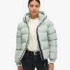 Hooded Sports Puffer Jacket