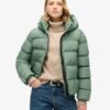 Hooded Sports Puffer Jacket