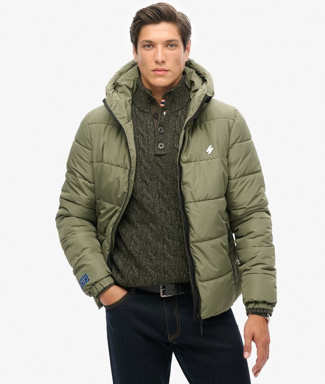 Hooded Sports Puffer Jacket Hooded Sports Puffer Jacket