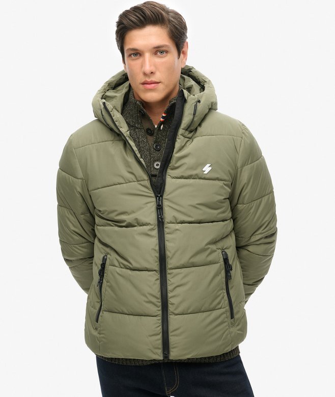 Hooded Sports Puffer Jacket Hooded Sports Puffer Jacket